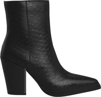Alma En Pena Hoge Enkelboot Brede Hak - Dames - Cowboylaarzen - Zwart - 36 EU - Schoenen