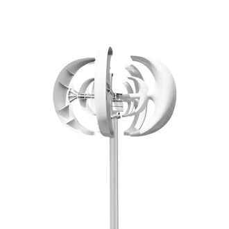 OEM Aerogenerador De Eje Vertical, 5 Palas, Generaci&oacute;n De Energ&iacute;a Eficiente, 48 V, Controlador Mppt Gratuito, Blanco 2