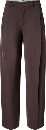Drykorn Unpack Wijde Broek - Dames - Wijde Broeken - Bruin - W25 L32 - Polyester - Broeken