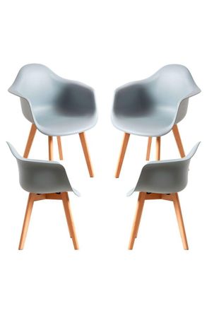 Regalos Miguel Regalos Miguel - Packs Sillas Comedor - Pack 4 Sillas Belu - Gris Claro