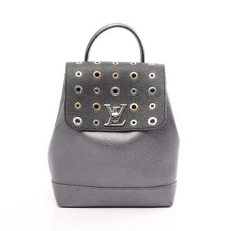 Louis Vuitton Pre-owned Lockme Lederrugzak - Dames - Vintage Rugzakken - Grijs - ONE Size - Leer - Vintage