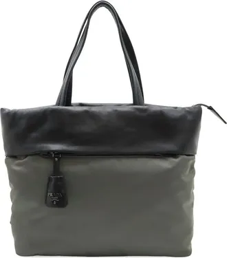 Prada Pre-owned Prada Tessuto and Nappa Reversible Satchel Ladies 63EL3KMILP09JX00