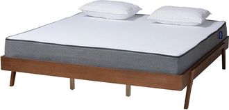 Baxton Studio Sarita Mid-Century Modern Bed Frame