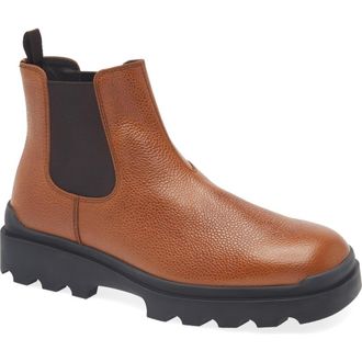 Prada Lug Sole Chelsea Boot in Cuoio at Nordstrom, Size 8