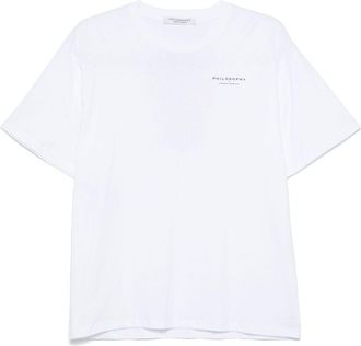 Philosophy di Lorenzo Serafini T-shirt con stampa grafica - Bianco