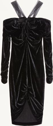 Valentino Abito In Velluto Donna NERO 36