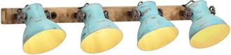 vidaXL Lampada a Parete 25 W Blu Anticato 90x25 cm E27 vidaXL