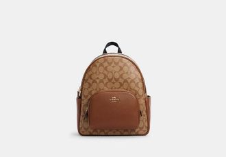 Coach Womens Court Backpack in Beige | PVC