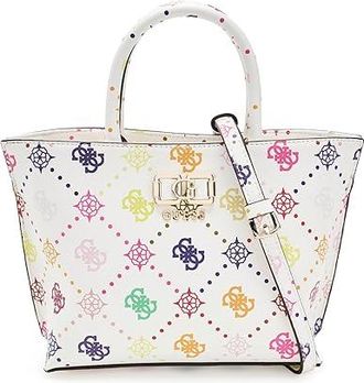 Guess Emelie Logo Mini Tote Handbags Logo, Polyurethane