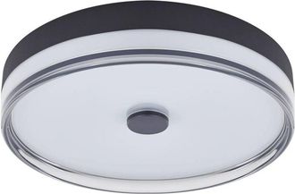 Lindby Lámpara de techo led Aldorin en Negro Plástico - Lindby