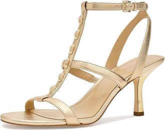 Michael Kors Nara Mid Sandals Womens Sandals Pale Gold : 8.5 M, Leather