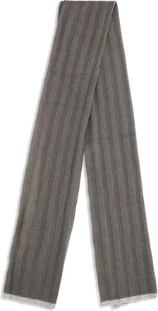 Brunello Cucinelli Mens Cashmere Scarf Army Washed+ciottolo Kashmir-Capra Hircus Kashmir/capra Scarfs
