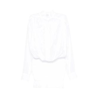 Andamane Shirt Dresses, female, White, Size: XS Rania Shirred Dress