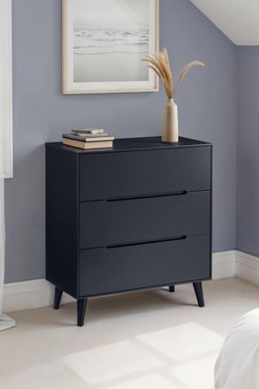 Julian Bowen Alicia 3 Drawer Chest in Black