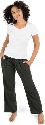 Leveret Womens Cotton Flannel Holiday Pajama Pants in Dark Gray at Nordstrom, Size X-Small