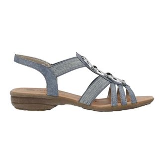 Remonte R3605-12 Band Sandalen - Dames - Schoenen - Blauw - Maat: 40 EU Leer