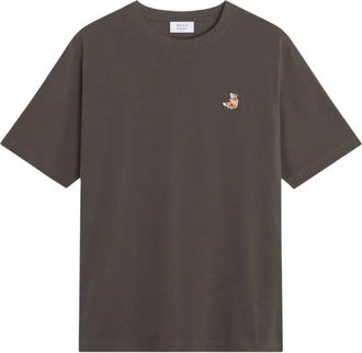 Maison Kitsun&eacute; Dreaming Fox Comfort T-Shirt - Heren - T-shirts - Bruin - M - Katoen - Tops