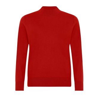 Skovhuus Lichtgewicht Coltrui Blouse Roccoco Re - Dames - Coltruien - Rood - L - Katoen - Truien & Vesten