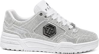 Philipp Plein Lo-Top Sneakers Predator - unisex - Sneakers - Wit - 46 EU - Leer - Schoenen