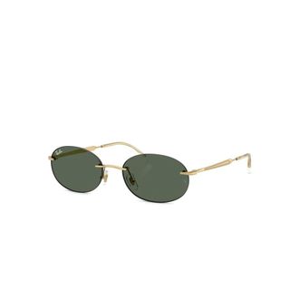 Ray-Ban Sunglasses, unisex, Yellow, Size: 54 MM Oval Sunglasses