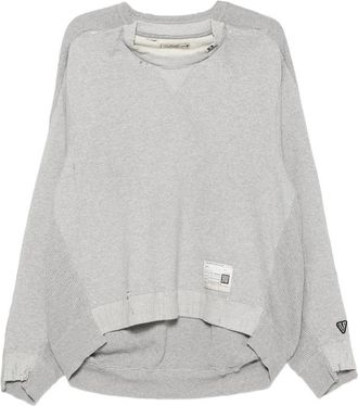 Miharayasuhiro Distressed Waffle-knit Sweater