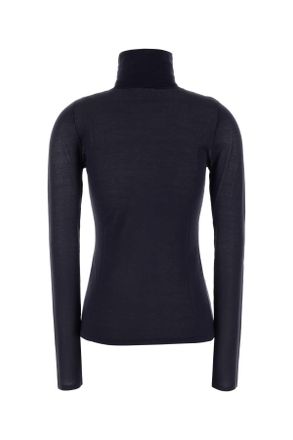 Zimmermann Lyocell-Acetate Turtleneck Sweater - Black
