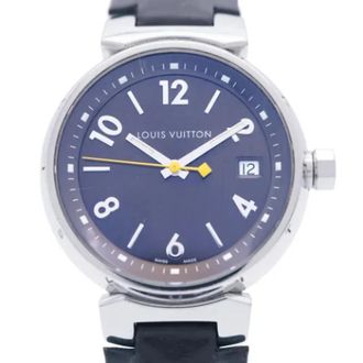 Louis Vuitton Pre-owned Vintage Roestvrijstalen Horloge - Dames - Vintage Horloges - Blauw - ONE Size - Vintage