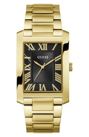 Guess Clyde Goldtone Bracelet Tank Watch, 34mm at Nordstrom