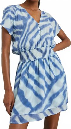 Rails Karla Dress In Blue Watercolor Stripes