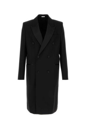 Alexander McQueen Black Tailored Trench Coat