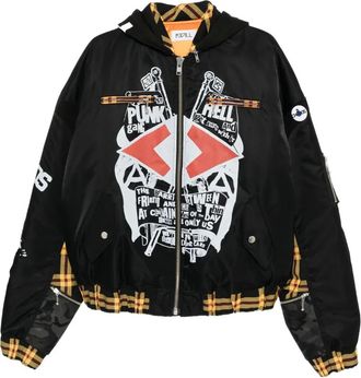 KIDILL x A Store Robot Seditionaries MA-1 bomber jacket - men - Polyester/Nylon/Polyester - 46 - Black