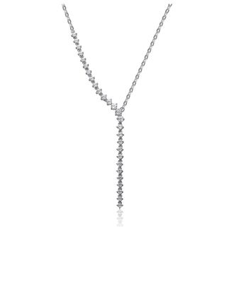 Genevive Silver Cz Necklace