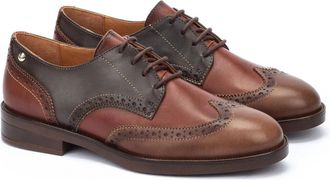 Pikolinos Pikolinos Puertollano W3C-4868C1 Blucher Womens Brown Dress Shoes ZAP306