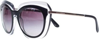 Dolce & Gabbana Oversized Black On Transparent Sunglasses (Authentic Pre- Loved)
