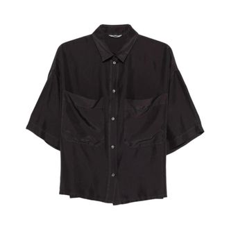Barena Shirts, female, Brown, Size: XS Oversize Military Shirt