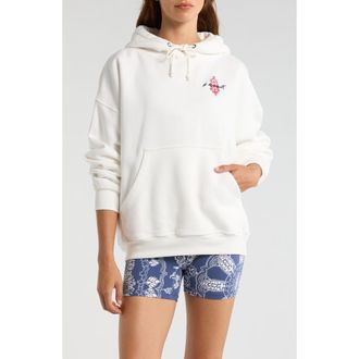 Free People FP Movement Final Call Graphic Hoodie in White Combo at Nordstrom, Size X-Small