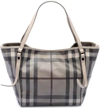 Burberry Pre-owned Canterbury Schoudertas - Dames - Vintage Schoudertas - Grijs - ONE Size - Leer - Vintage