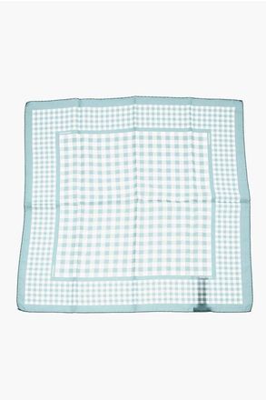 Woolrich Pure Silk Scarf with Check Pattern size One Size