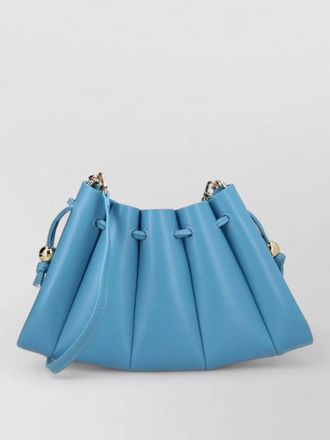 Themoir&egrave; pleated crossbody bag gold hardware wristlet