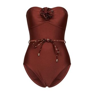 Zimmermann Mujer, Trajes de ba&ntilde;o, Marr&oacute;n, Talla: L