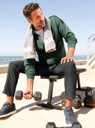 Catamaran Sweatshirt CATAMARAN, Herren, Gr. 48/50, gr&uuml;n (moos), 50% Baumwolle, 50% Polyester, unifarben, Sweatshirts Sweatshirt