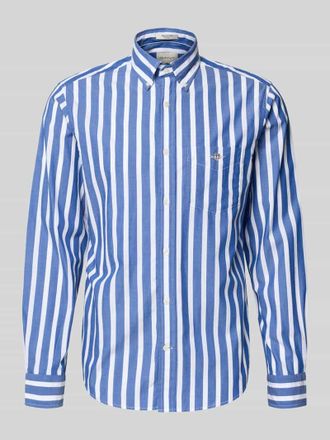 GANT Slim Fit Freizeithemd mit Brusttasche in Blau, Gr&ouml;&szlig;e XXXL
