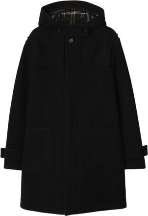 Burberry Single-Breasted Wool Duffle Coat, Brand Size 50 ( US Size 40 )