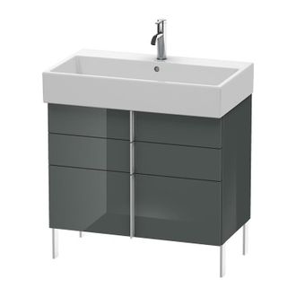 Duravit Duravit Vero Air Mueble De Pared 78.4 X 43.1cm, 2 Cajones, 1 Extra&iacute;ble, Para Vero Air 235080, Color (frente/cuerpo): Laca De Alto Brillo Dolomiti Grey