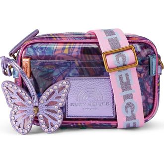 Kurt Geiger Small Southbank Vinyl Clear Camera Crossbody Bag in Light/Pastel Purple at Nordstrom