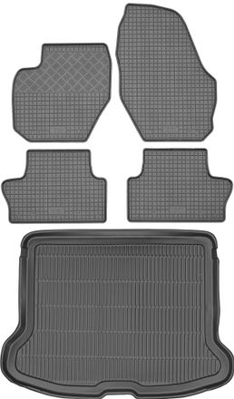 OEM Juego De Alfombrillas De Goma Para Coche Y Alfombrilla Para Maletero Para Volvo Xc60 Ii Suv (2009-2017)