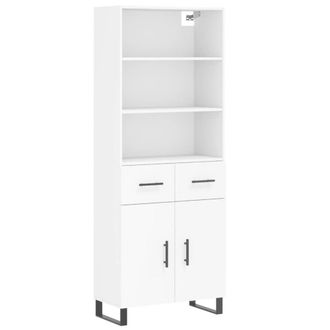 Berkfield Home Highboard White 69.5x34x180 cm Engineered Wood