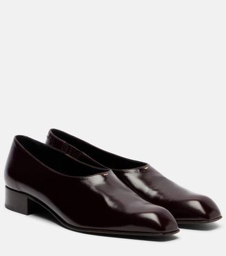 Khaite Colt leather loafers