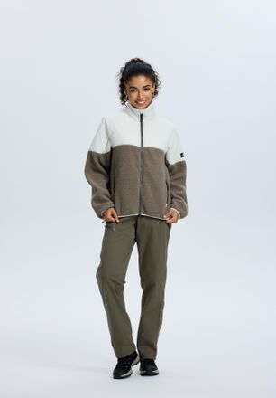 Icepeak Fleecejacke ICEPEAK MAUSTON, Damen, Gr. XXL, antique gr&uuml;n, Obermaterial: 100% Polyester, Jacken Fleecejacke, f&uuml;r aktive Unternehmungen, aus Polyester,