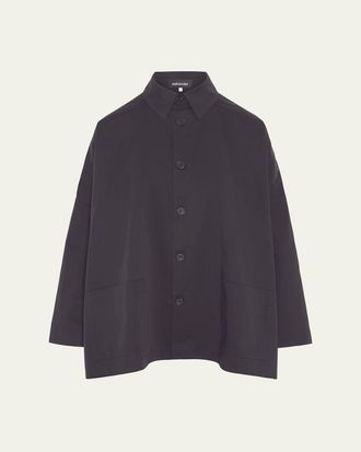 Eskandar Wide Button-Down Shirt